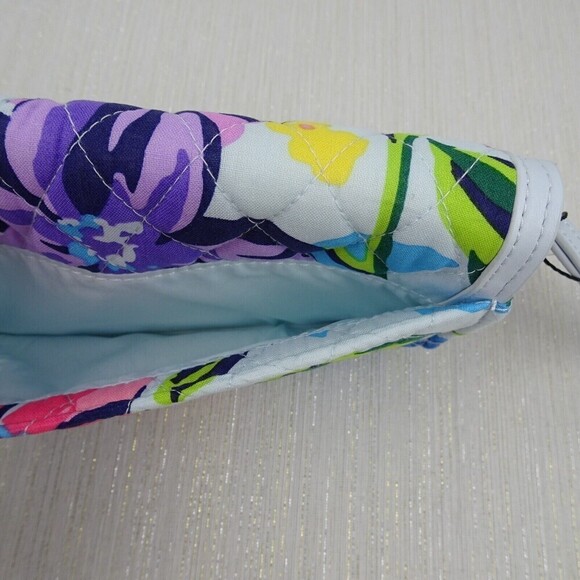 Vera Bradley Marian Floral Factory Style Trimmed Wristlet Bag Wallet Clutch New - Picture 7 of 11